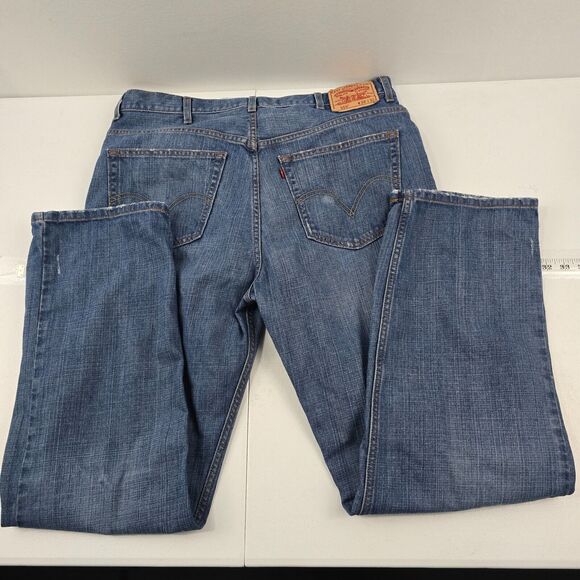 Levi's 559 Relaxed Straight Jeans Mens‎ 38x32 Blue Denim Made in Mexico 4566 - Picture 3 of 11